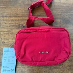 NWT Athleta red belt bag